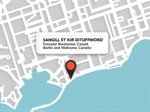 Map showing the location of Wayfind Collective in Toronto.